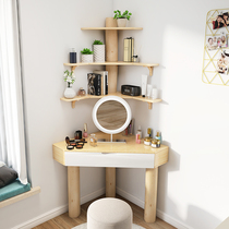 Log tree solid wood corner dressing table bedroom modern simple Net red makeup table desk storage cabinet mini small