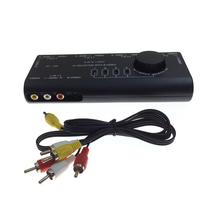 3RCA audio and video cable AV switcher four-in-one-out lotus cable 4-in-1 out DVD set-top box satellite TV
