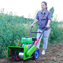 New multi-function gasoline weeding machine Micro tillage machine Small new type of agricultural rotary tillage trencher weeding artifact