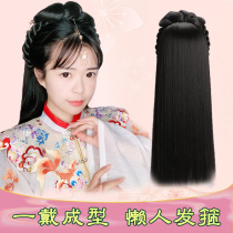Hanfu hair styling full Hood style ancient hair accessories headgear bag wig female costume hair bun full set of styling