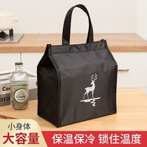 Heat-preserving lunch box bag hand-carrying lunch bag to work with rice handbag aluminum foil thick lunch box Hand bag