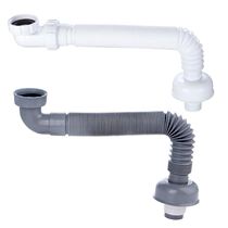  Bathtub drain pipe Shower room wooden bucket drain pipe accessories Shift pipe Sink mop pool Plastic telescopic drain pipe