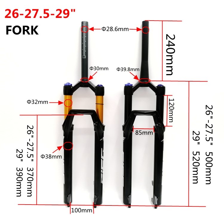 Magnesium alloy suspension fork 26 Air pressure shock absorption 29 Cone barrel shaft quick release thread control disc brake 27 can be invoiced