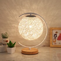Girl table lamp Princess style bedside lamp Mood creative adjustable brightness Bedroom warm wedding room floor