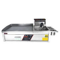 2020 new commercial hand-caught cake electric grill fryer All-in-one machine multi-function Teppanyaki fryer equipment