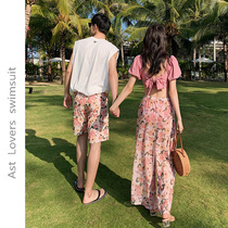 Swimsuit 2021 New Fashion couple Water Park Japanese seaside women Summer belly simple fairy swimsuit