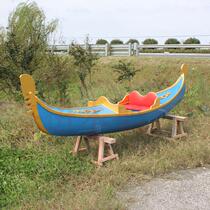 Wooden boat European wooden boat boating small wooden boat sightseeing wooden boat fishing boat landscape wooden boat two-headed decorative wooden boat