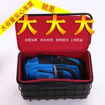 Bicycle rear seat frame storage basket electric car basket large capacity stainless steel bag basket large vegetable basket