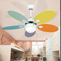 Opres children fan lamp ceiling fan lamp bedroom room 2021 New Nordic smart ceiling with electric fan