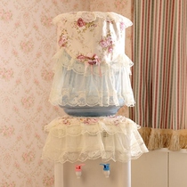 Water dispenser cover dust cover Lace Water dispenser cover Two-piece water dispenser bucket cover cloth Household bucket cover Simple