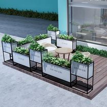 New planting rectangular sales mobile simple leisure combination flower trough outdoor outside shop Outdoor Municipal