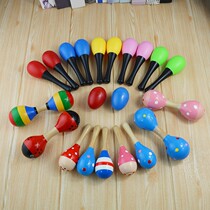 Sand hammer baby rattle musical instrument baby early education red sand egg ball newborn grasping pursuit and listening pursuit training toy