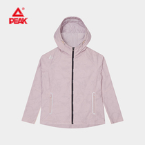 Peak woven plus velvet windbreaker womens autumn new outdoor sports top jacket warm jacket F2223062