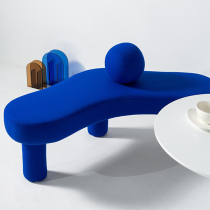 Net Red Nordic Designer Triangular Stool Living-room Casual Bench Sofa Pedaling Klein for Blue Entrance Changing Shoes stools