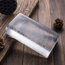 Orange peel crystal glass brick partition wall fog particle porch sales department hotel bar garden background wall