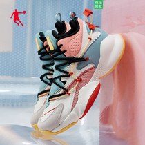 Jordan basketball shoes women shoes 2022 spring new high help students sneakers women real combat shock absorbing air cushion clear cabin