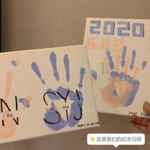 Handprint Photo Frame Diy Remembrance Painting Hand Painting Lovers 520 Valentines Day gifts for girls to send boyfriend lovers oil