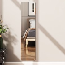 Self-attached borderless full-length mirror mirror Wall self-adhesive dormitory bedroom full-length mirror home patch dressing mirror bathroom