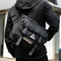 Messenger bag male large capacity Japanese shoulder bag Tide brand backpack shoulder bag student schoolbag shoulder riding function bag