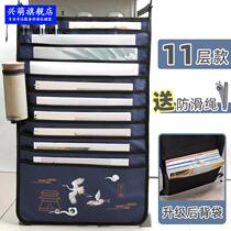 Book bag desk storage students multi-functional desk hanging book bag junior high school students waterproof desk artifact side finishing bag