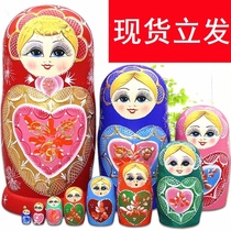 Matryoshka 10-layer Chinese style kindergarten authentic Russian toy boy tumbler creative holiday gift ornament