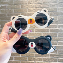 Childrens sunglasses boy cartoon baby anti-UV sunglasses girl cute shade young boy toy glasses