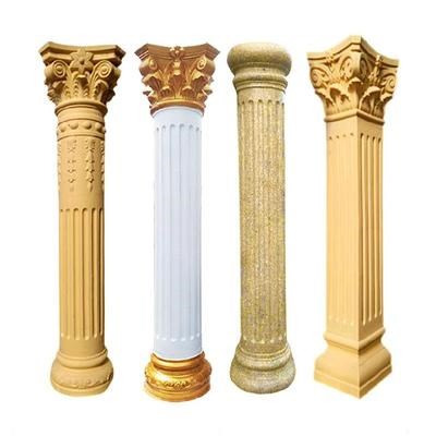 Column sleeve abrasive plastic steel four new column round Villa p square European mold Roman King light surface mold rural window