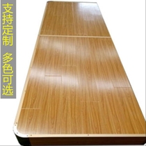 Curved indoor custom semi-circular corner teacher classroom podium floor platform Platform size splicing movable wood