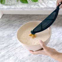 Taoing rice spoon washing rice sieve kitchen rice multi-function do not hurt hand washing rice artifact Rice Rice mixing rod drain water washing rice