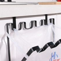 Invisible trash can door back foldable kitchen Shopping Bag Hanger iron hanging garbage rack