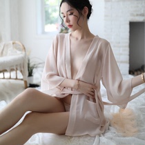 Sexy lingerie womens perspective perspective shirt Hot temptation small chest transparent passion bed suit sexy pajama show