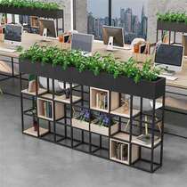 Wrought iron indoor partition flower frame l office shelf living room decoration dining room card seat green fence screen short