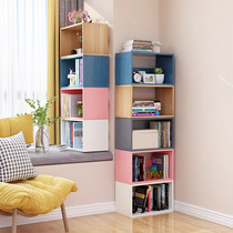 Brief Modern Landing Bookshelves Home Living Room Composition Racks Provincial Space Children Simple Bookcase Floating Window Bookshelves
