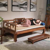 Luohan bed solid wood new Chinese sofa bed Old South Elm hotel Teahouse antique simple Zen bed