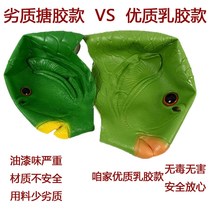 Headgear Sand Sculpture Green Head Fish Head Jacket Fish Head Freak Mask Funny To Blame Hood For Strange Sand Sculptures Gift Green Fish Headsets