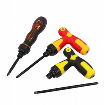 Dual-use multi-function ratchet screwdriver extension telescopic eleven-word plum blossom T-type screw correction cone screwdriver magnetic
