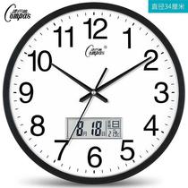 Kangba Wall Clock Living Room Clock Creative Fashion Personality Wall Watch Home Mute Clock Simple Modern Quartz Clock