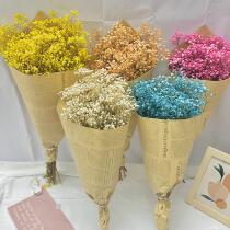 Eternal star lamp bouquet retro ins dried flowers graduation season gift birthday gift small bouquet packaging ornaments