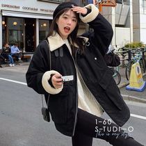 Couples thick students imitation lamb wool overalls cotton clothes loose coats cotton padded jacket women tide ins winter