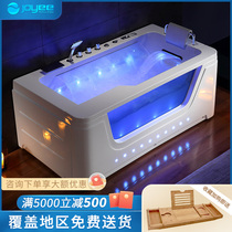 JOYEE home smart one-in-one bathtub fantasy bubble surf massage tub thermostatic white acrylic bath