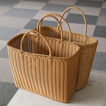 Weaving vegetable basket out picnic basket for fruit basket outdoor artifact bathroom bath place clothes shopping basket
