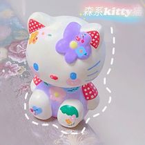 ins Sen Kitty cat painted non-plaster doll white blank cartoon diy handmade material coloring mold