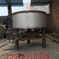 Vertical flat-mouth refractory wheel mill automatic feeding stainless steel double-roller wheel mill mixer