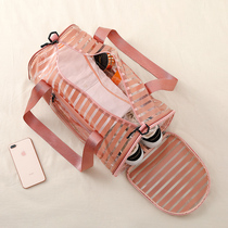 Swimming bag dry and wet separation fitness bag womens large capacity shoulder travel transparent storage bag waterproof bag mens sports bag