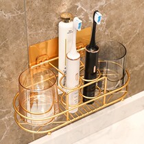 Toothbrush Cup shelf rack non-punch mouthwash Cup brush Cup wall-mounted toilet wall-mounted couple tooth cylinder