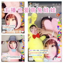 Photo pillow big white rabbit doll rabbit doll custom made humanoid pillow creation Q meaning Chinese Valentines Day gift girl surprise