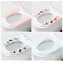 Washable cartoon toilet pad adhesive Universal Toilet paste warm thick static toilet seat cushion
