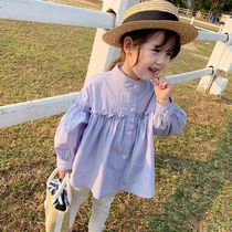 Childrens clothing girls 2020 new spring shirt Korean childrens coat baby college style shirt spring and autumn base shirt