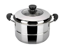 Large steamer king size oversized 304 food grade household small gas stove 40cm can be used on the induction cooker