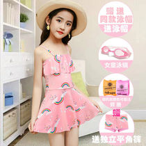 Childrens swimsuit Girls Swimsuit Girls swimsuit One-piece split suit Medium and large childrens Swimsuit Swimsuit